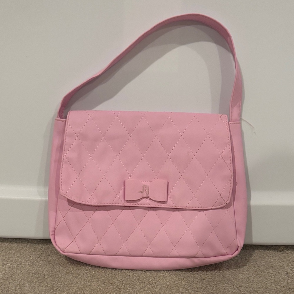 Pink Kids Play Purse with Bow
